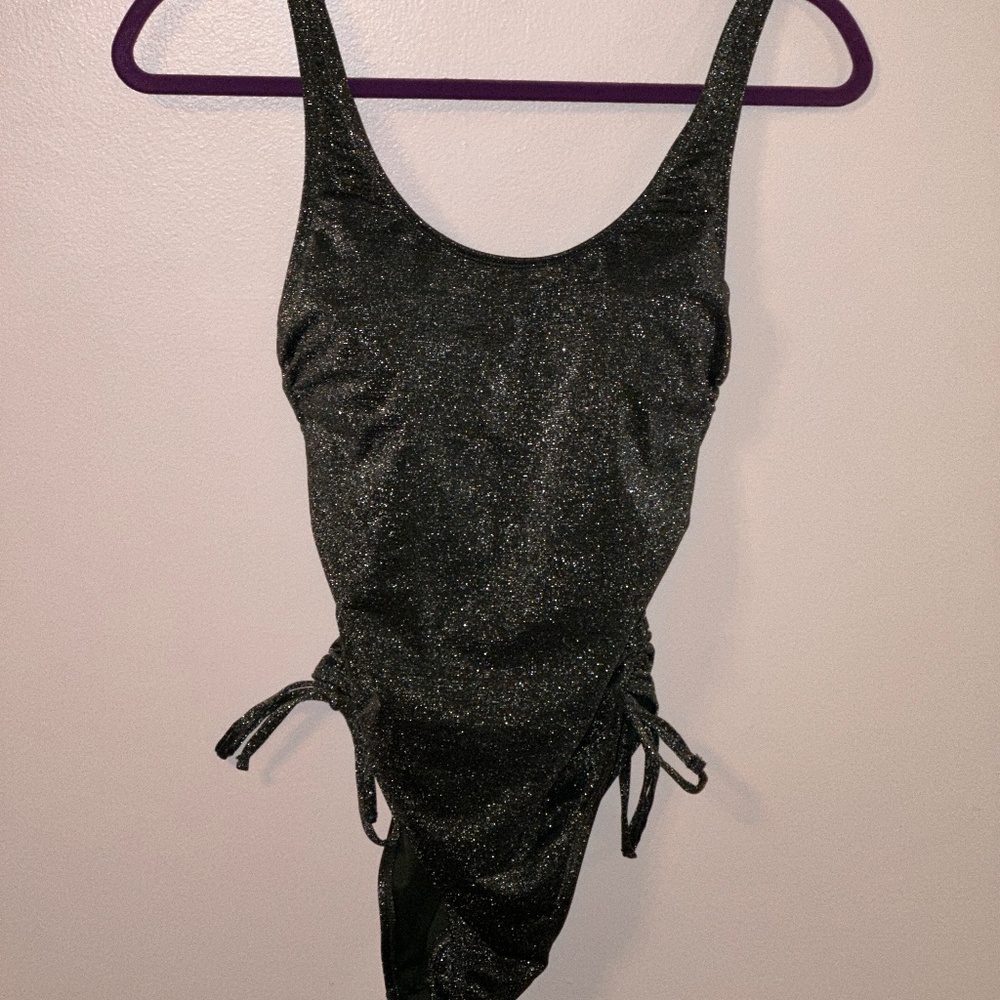 Green Sparkle One Piece Womans Bathing Suit